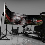 racing simulator by Vesaro with a grey background