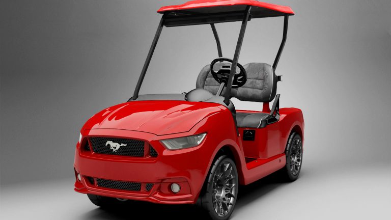 Golf Cars by CaddyShack a red golf cart