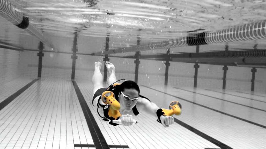 jet pack by SCPMI a woman swimming in a pool