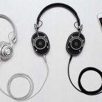 headphones by Master & Dynamic on a grey background
