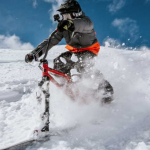 winter toys hillstrike skiing down a snowy mountain