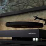 Maglev Audio Turntable shows a record levitating on a record player
