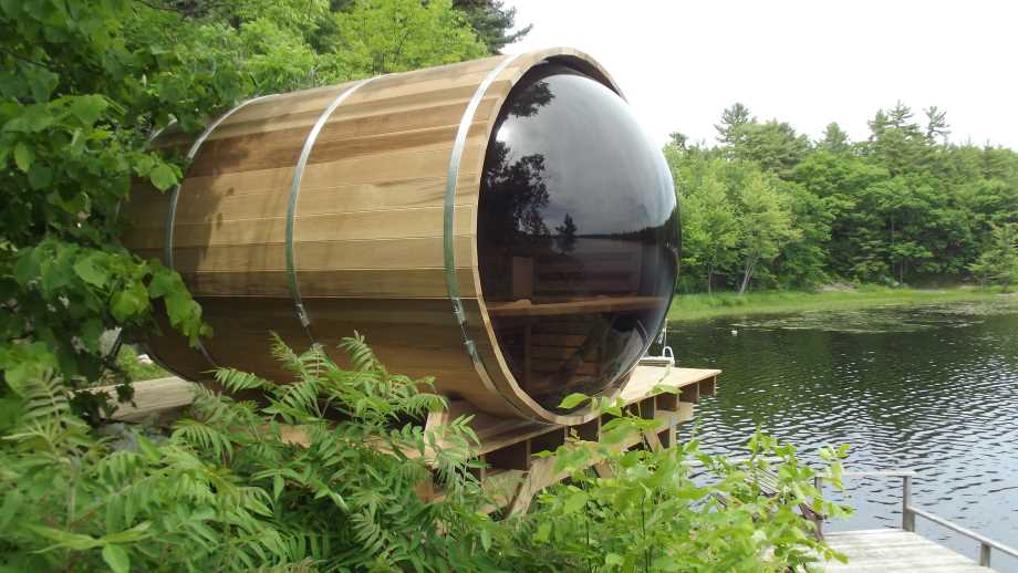 saunas by dundalk in he woods on a lake